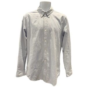 Abercrombie‎ & Fitch Light Blue Button Down Shirt Long Sleeve Men's Medium Tall